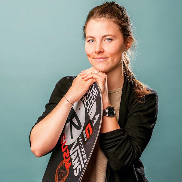 Marion Haerty, triple championne du monde de snowboard freeride