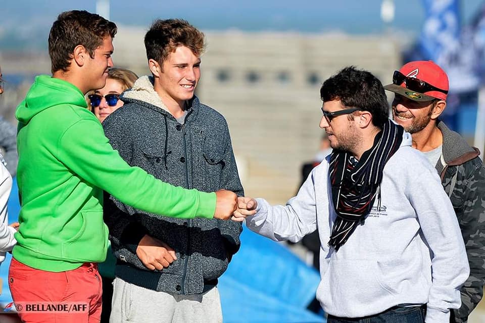 Championnat de France Windsurf slalom AFF avec Damien Arnoux, Erik et Jimmy Thiémé