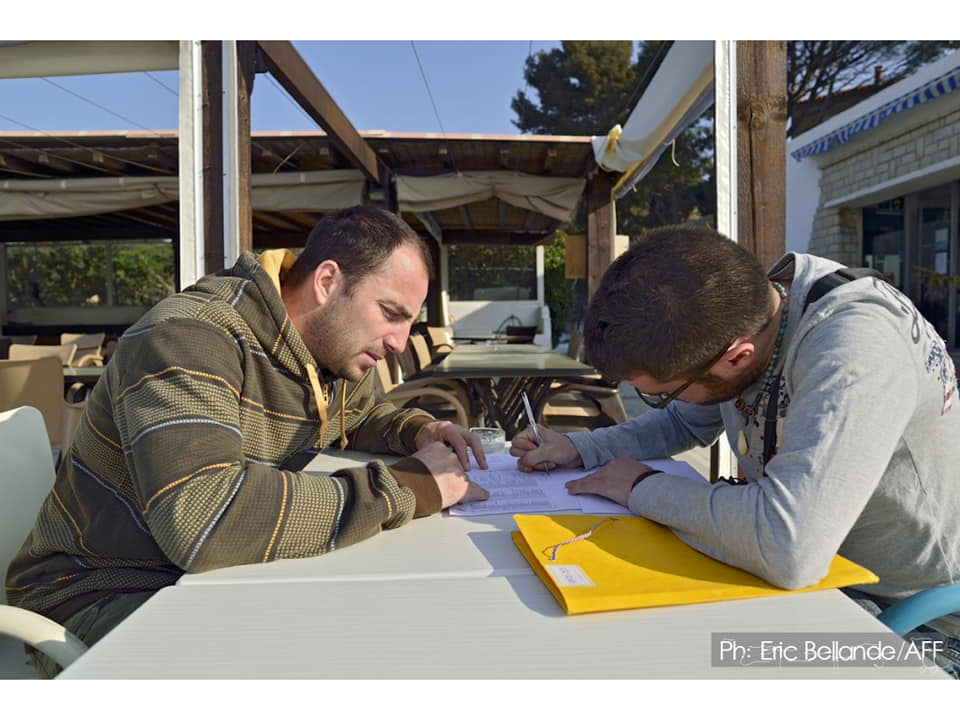 Epreuve AFF La Ciotat, mars 2014... en plein travail !