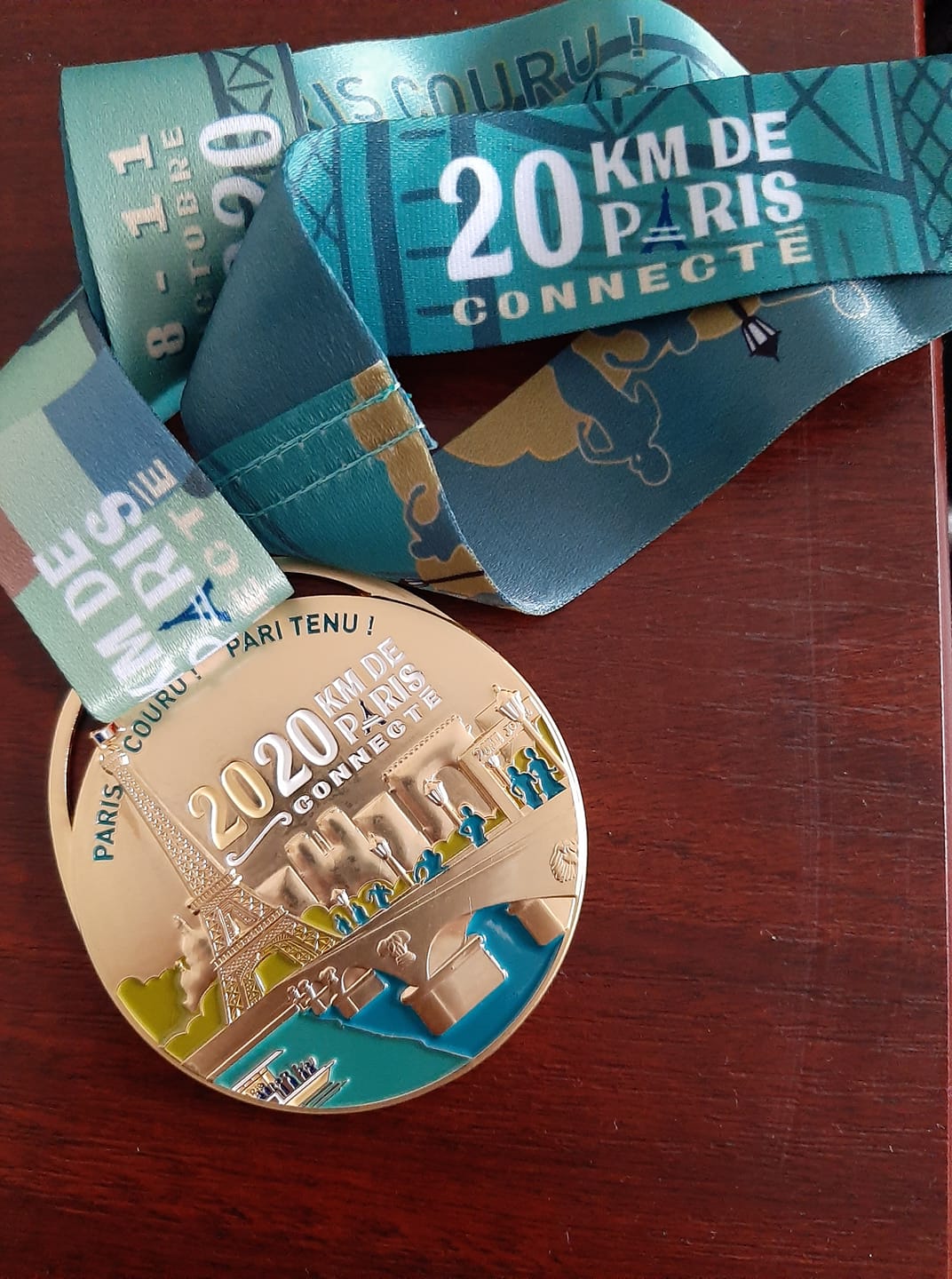 Médaille D'Arrivée – 20 Km De Paris 2003 – Souvenir Course à Pied