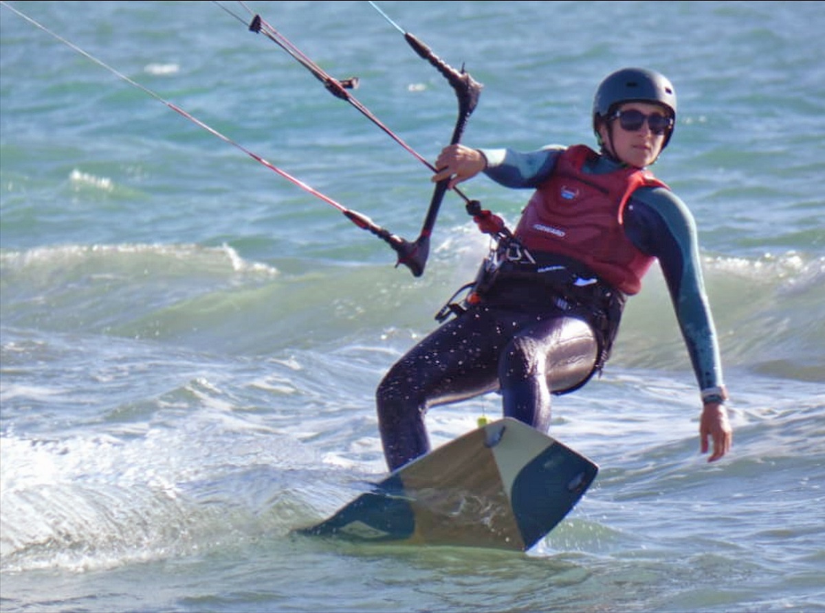 Céline Snaidero kitesurf