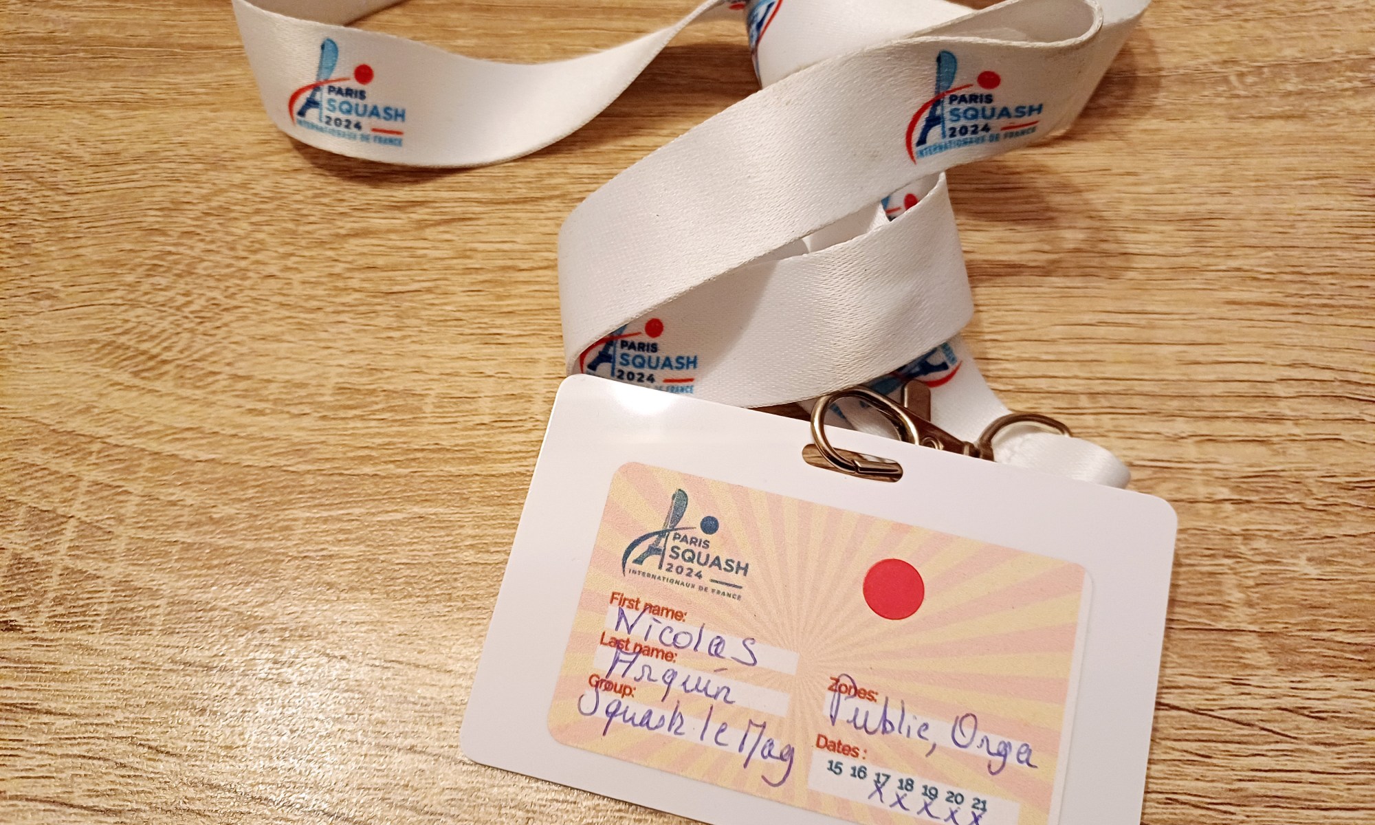 Accreditation Paris Squash 2024
