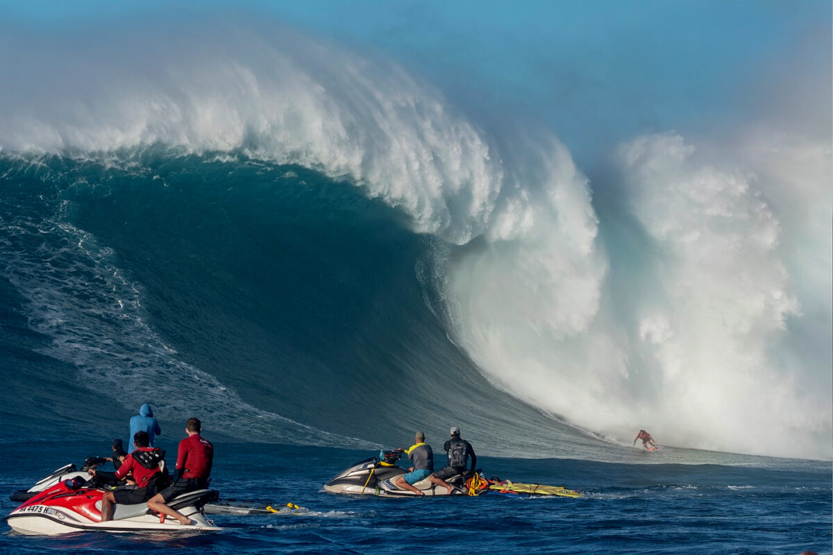 Benjamin Sanchis - surf de gros à Jaws - Big wave riding
