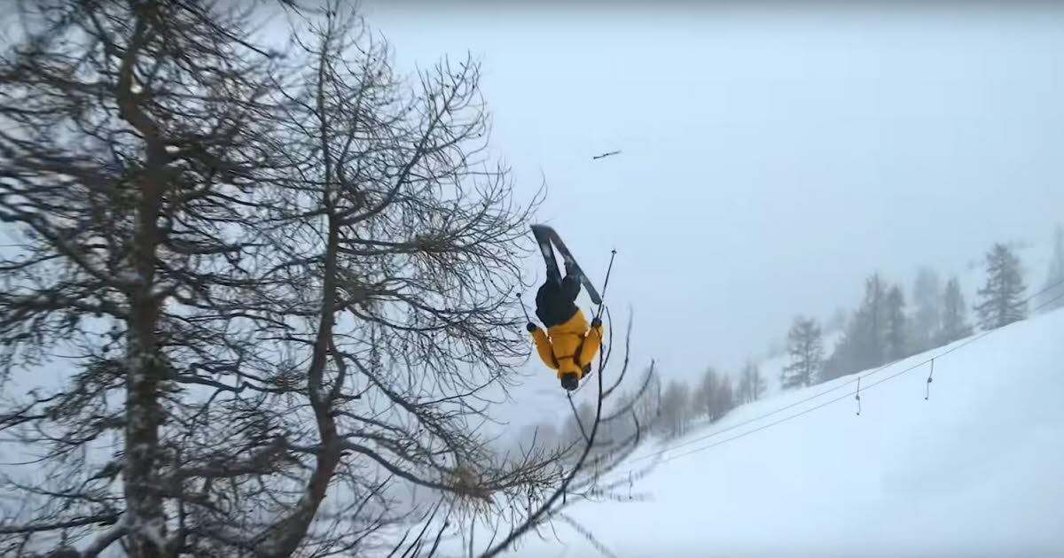 Le skieur Candide Thovex