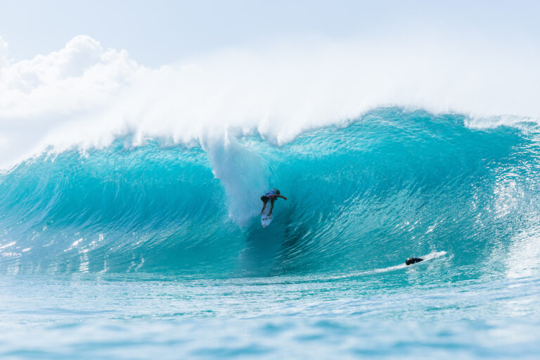 Barron Mamiya sur le Lexus Pipe Pro 2025 / Photo Brent Bielmann/World Surf League