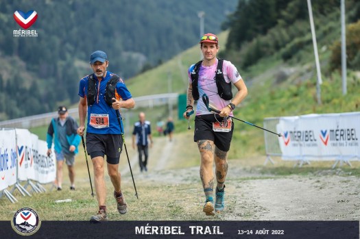 L'Ultra-Traileur Colin Fay durant le Meribel Trail 2022