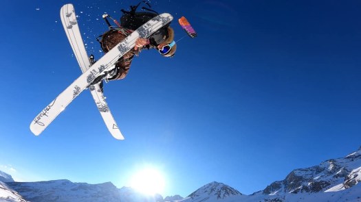 Marie Dubois en session snowkite