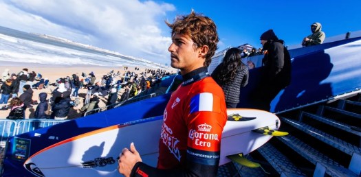 Le surfeur français Marco Mignot sur le CT / Crédit WSL 