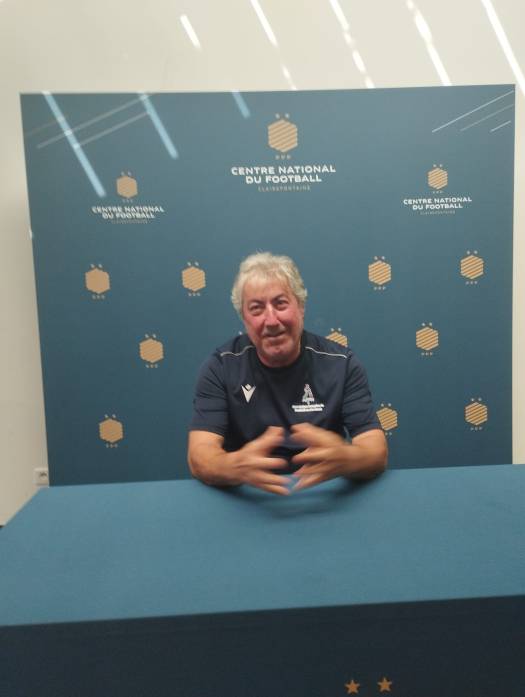 Marc Escudero, sélectionneur de l'équipe de France de football en marchant (catégorie 70 ans et plus)
