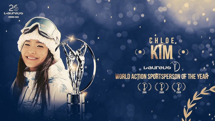 Chloe Kim couronnee aux Laureus World Sports Awards 2026