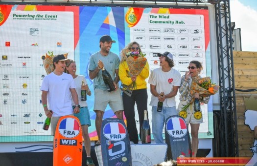 Podium du Défi Kite 2026 / Crédit Défi Wind Eyes/Jean-Marc Cornu