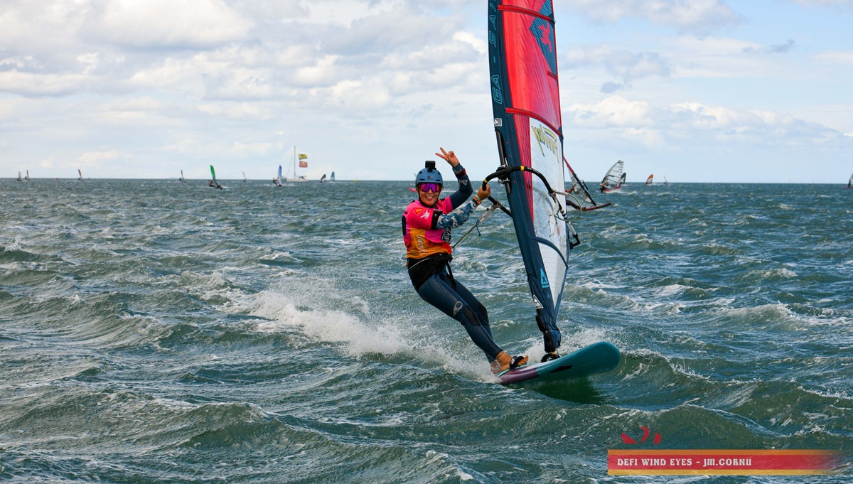 Lucie Hervoche au Défi Wind 2026 (crédit photo Defi Wind Eyes/jean marc cornu)